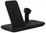 GEAR Wireless Tripple QI Charger USB-C Port 20W tot. Black Mobile/Watch/Airpods GEAR Wireless Tripple QI Charger USB-C Port 20W tot. Black Mobile/Watch/Airpods
