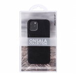 ONSALA COLLECTION Cover Leather Black iPhone 12 Mini Cardpockets ONSALA COLLECTION Cover Leather Black iPhone 12 Mini Cardpockets