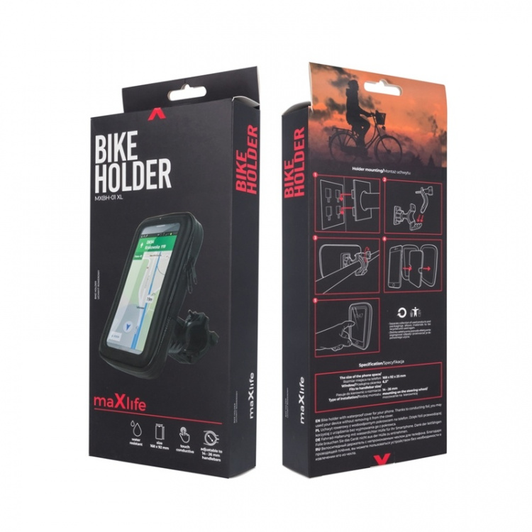 Maxlife MXBH-01 XL - Fietshouder voor smartphones
