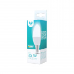 LED-lamp E14, C37, 3W, 230V, 4500K, Wit neutraal