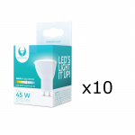 LED Lamp GU10, 7W, 230V, 6000K, 10-pack, Koel wit