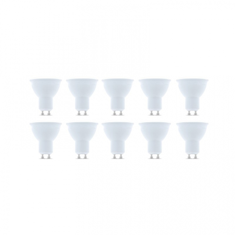 LED Lamp GU10, 7W, 230V, 6000K, 10-pack, Koel wit