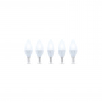 LED Lamp E14, C37, 10W, 230V, 3000K, Keramisch 5-pack, Warm wit LED Lamp E14, C37, 10W, 230V, 3000K, Keramisch 5-pack, Warm wit