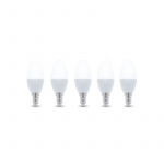 LED Lamp E14, C37, 6W, 230V, 4500K 5-pack, Wit neutraal LED Lamp E14, C37, 6W, 230V, 4500K 5-pack, Wit neutraal
