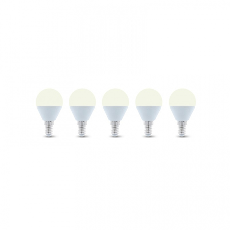 LED Lamp E14, G45, 6W, 3000K 5-pack, Warm Wit LED Lamp E14, G45, 6W, 3000K 5-pack, Warm Wit