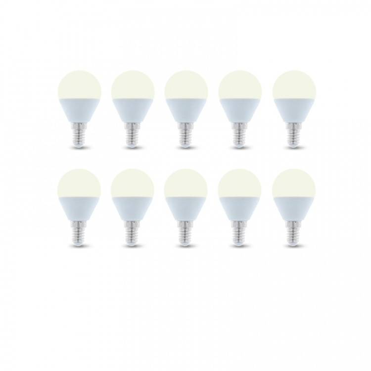 LED Lamp E14, G45, 6W, 3000K 10-pack, Warm Wit LED Lamp E14, G45, 6W, 3000K 10-pack, Warm Wit