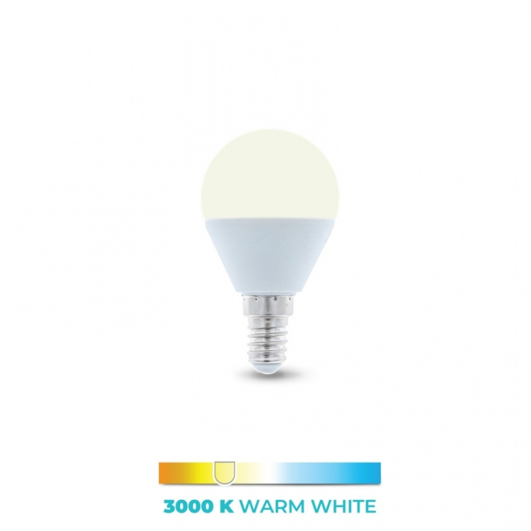 LED Lamp E14, G45, 6W, 3000K, Warm Wit LED Lamp E14, G45, 6W, 3000K, Warm Wit