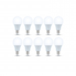 LED Lamp E27, A60, 8W, 230V, 3000K 10-pack, Warm wit