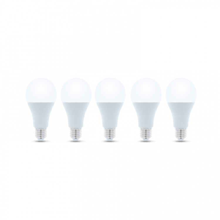 LED Lamp E27, A65, 15W, 230V, 3000K 5-pack, Warm wit