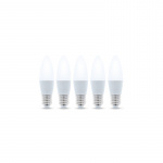 LED Lamp E27, 6W, 3000K 5-pack, Warm Wit