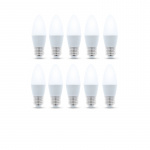 LED Lamp E27, C37, 6W, 4500K 10-pack, Wit neutraal LED Lamp E27, C37, 6W, 4500K 10-pack, Wit neutraal