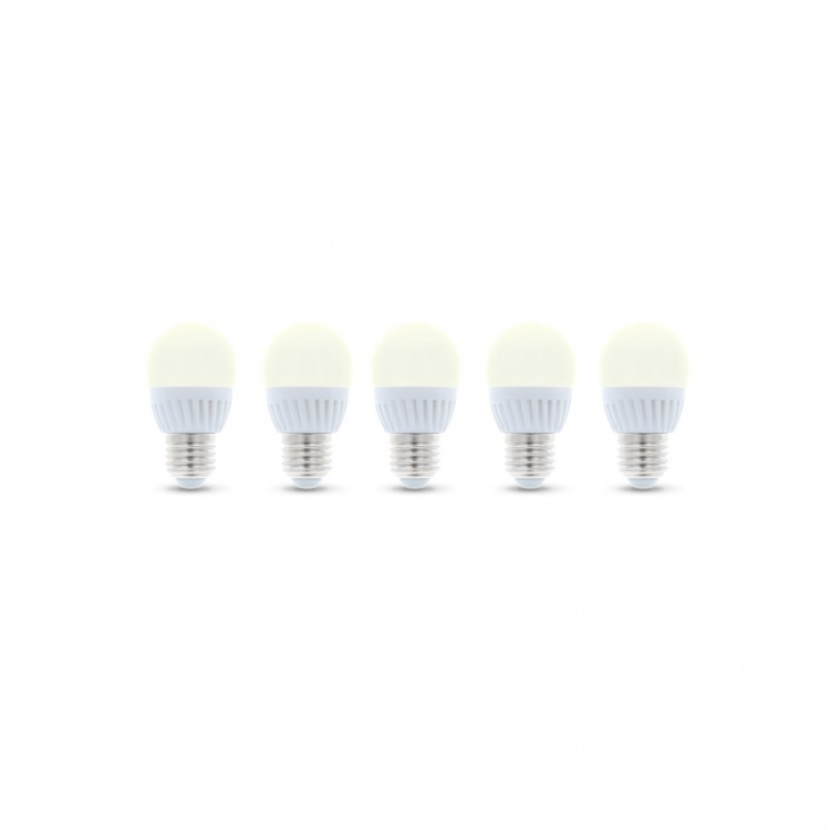 LED Lamp E27, G45, 10W, 230V, 3000K, Keramisch 5-pack, Warm Wit LED Lamp E27, G45, 10W, 230V, 3000K, Keramisch 5-pack, Warm Wit