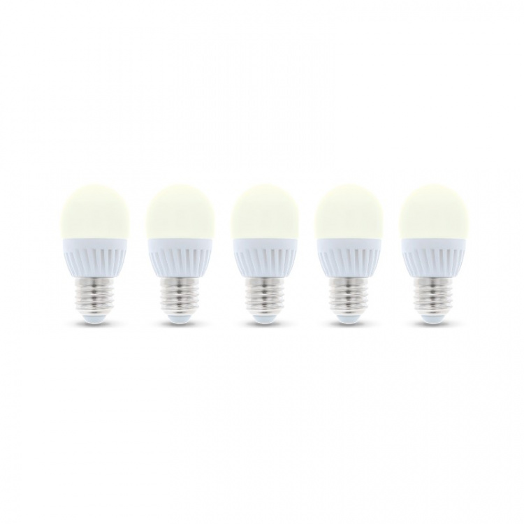 LED Lamp E27, G45, 6W, 3000K 5-pack, Warm Wit