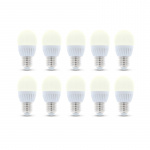 LED Lamp E27, G45, 6W, 3000K 10-pack, Warm Wit