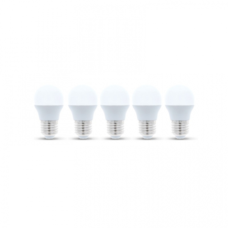 LED Lamp E27, G45, 6W, 4500K 5-pack, Wit neutraal LED Lamp E27, G45, 6W, 4500K 5-pack, Wit neutraal