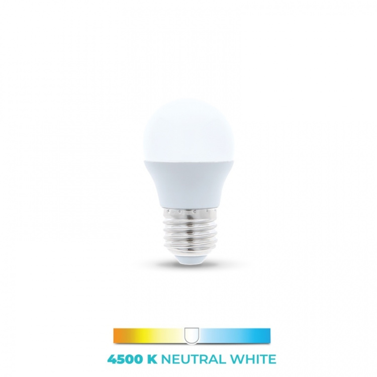 LED Lamp E27, G45, 6W, 4500K, Wit neutraal LED Lamp E27, G45, 6W, 4500K, Wit neutraal
