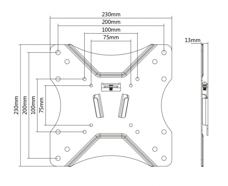 DELTACO Office, fixed wall, 23