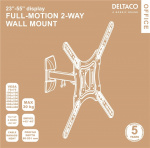 DELTACO Office, full-motion 2-way wall, 23 DELTACO Office, full-motion 2-way wall, 23