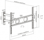 DELTACO, full-motion 3-way wall, 37 DELTACO, full-motion 3-way wall, 37