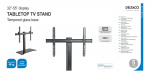 DELTACO Tabletop stand for TV, 37 DELTACO Tabletop stand for TV, 37
