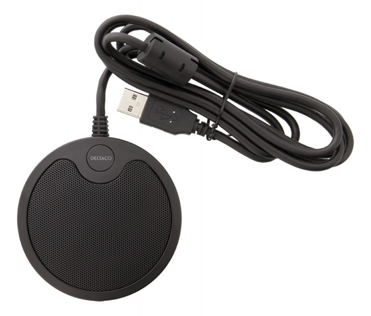 DELTACO Office DELC-0002 boundary conference microphone with USB and 3