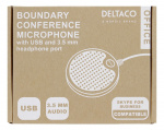 DELTACO Office DELC-0002 boundary conference microphone with USB and 3