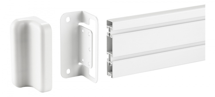 DELTACO Office, Slatwall Wall Mounting Plate