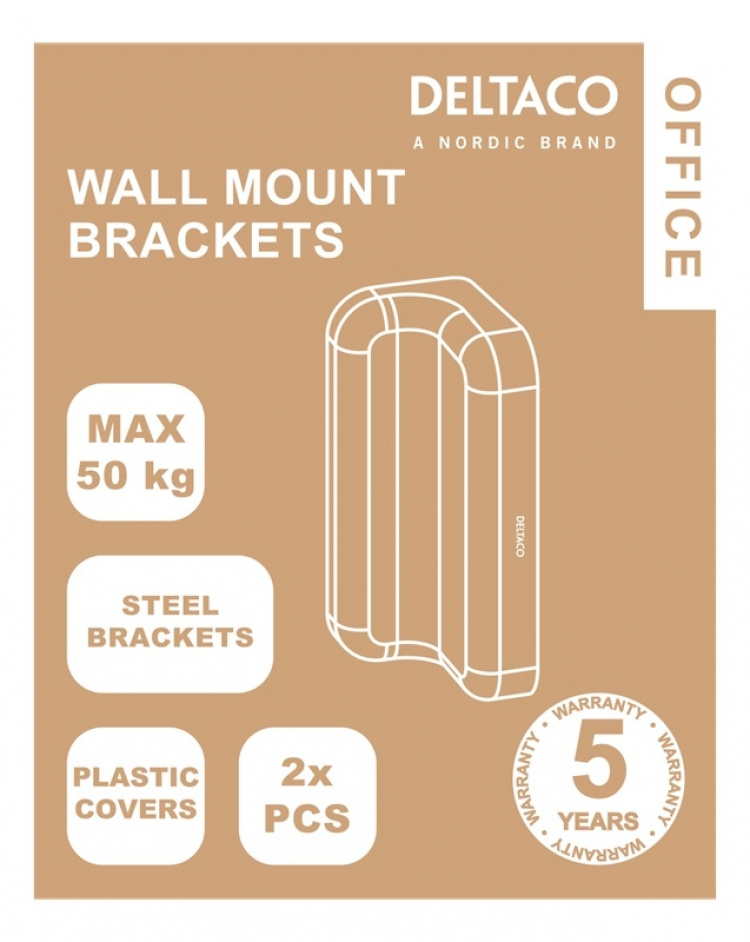 DELTACO Office, Slatwall Wall Mounting Plate
