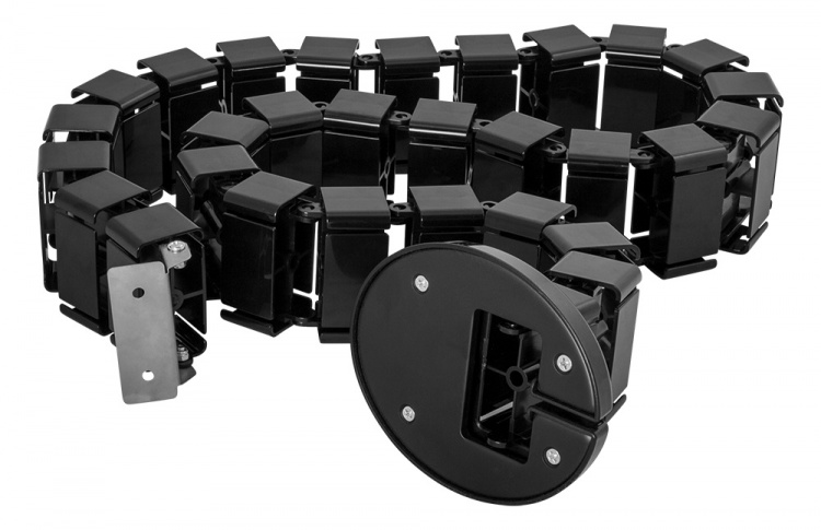 DELTACO Office, Spine Cable Organizer & Hider, White DELTACO Office, Spine Cable Organizer & Hider, White