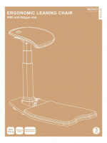 DELTACO Office, Ergonomic Leaning Chair with Anti-Fatigue Mat DELTACO Office, Ergonomic Leaning Chair with Anti-Fatigue Mat