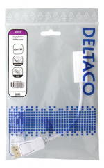 DELTACO Displayport ma - HDMI fe adapter, DP++, 3840x2160 60Hz, white DELTACO Displayport ma - HDMI fe adapter, DP++, 3840x2160 60Hz, white