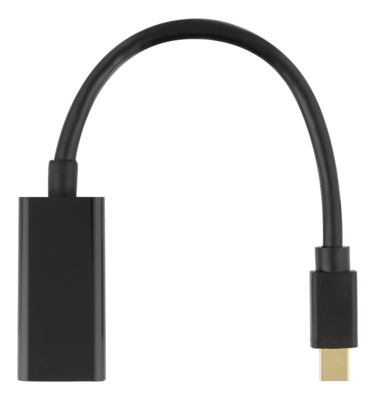 DELTACO Mini DisplayPort till HDMI adapter, 4K 60Hz, 0,2m, Svart DELTACO Mini DisplayPort till HDMI adapter, 4K 60Hz, 0,2m, Svart