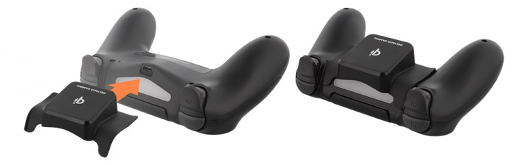 DELTACO GAMING qi draadloze ontvanger voor PS4-controller, zwart DELTACO GAMING qi draadloze ontvanger voor PS4-controller, zwart