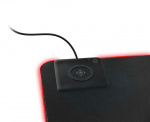 DELTACO GAMING RGB mousepad, fast wireless charging, 900x400x4mm