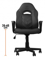 DELTACO GAMING Junior chair, 100mm gaslift, PU-leather, height adjusta