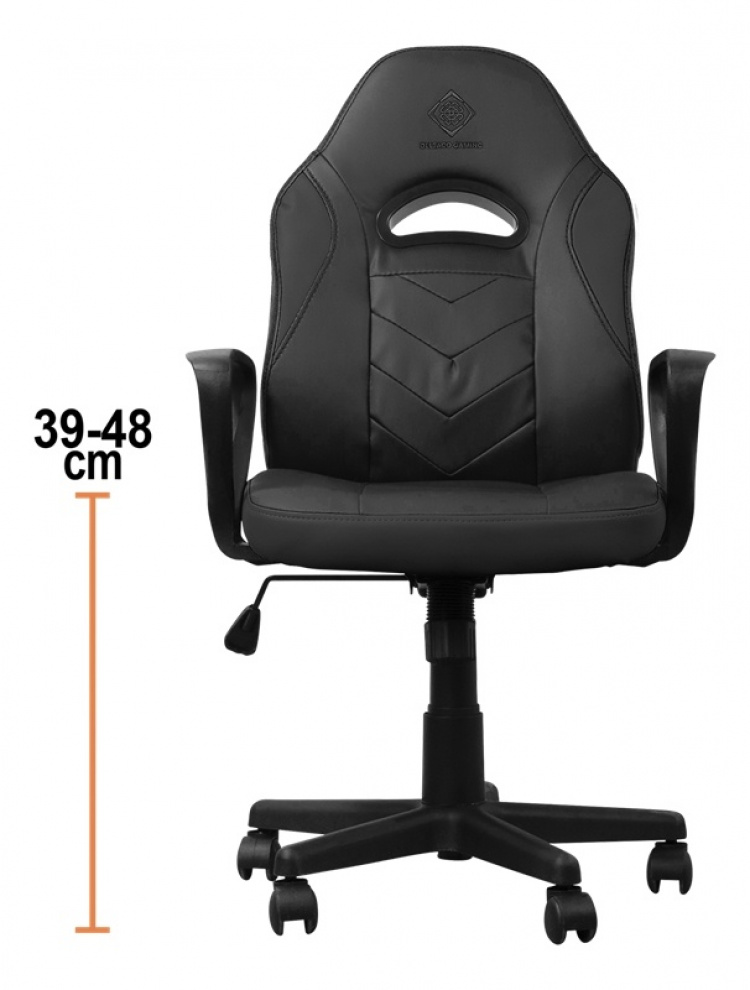 DELTACO GAMING Junior chair, 100mm gaslift, PU-leather, height adjusta