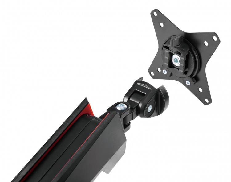 DELTACO Single Monitor Spring-Assisted Pro Gaming Monitor Arm