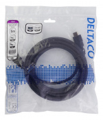 DELTACO flexible HDMI cable, 4K UltraHD at 30Hz, 5m, black
