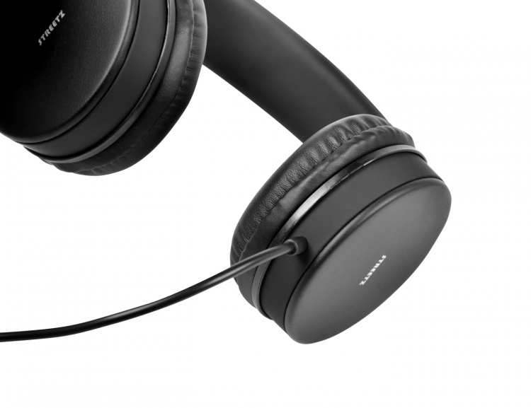 STREETZ headset for smartphone, microphone, 1-button, 1,5m, black STREETZ headset for smartphone, microphone, 1-button, 1,5m, black