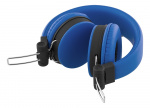 STREETZ headset for smartphone, microphone, 1-button, 1,5m, blue STREETZ headset for smartphone, microphone, 1-button, 1,5m, blue