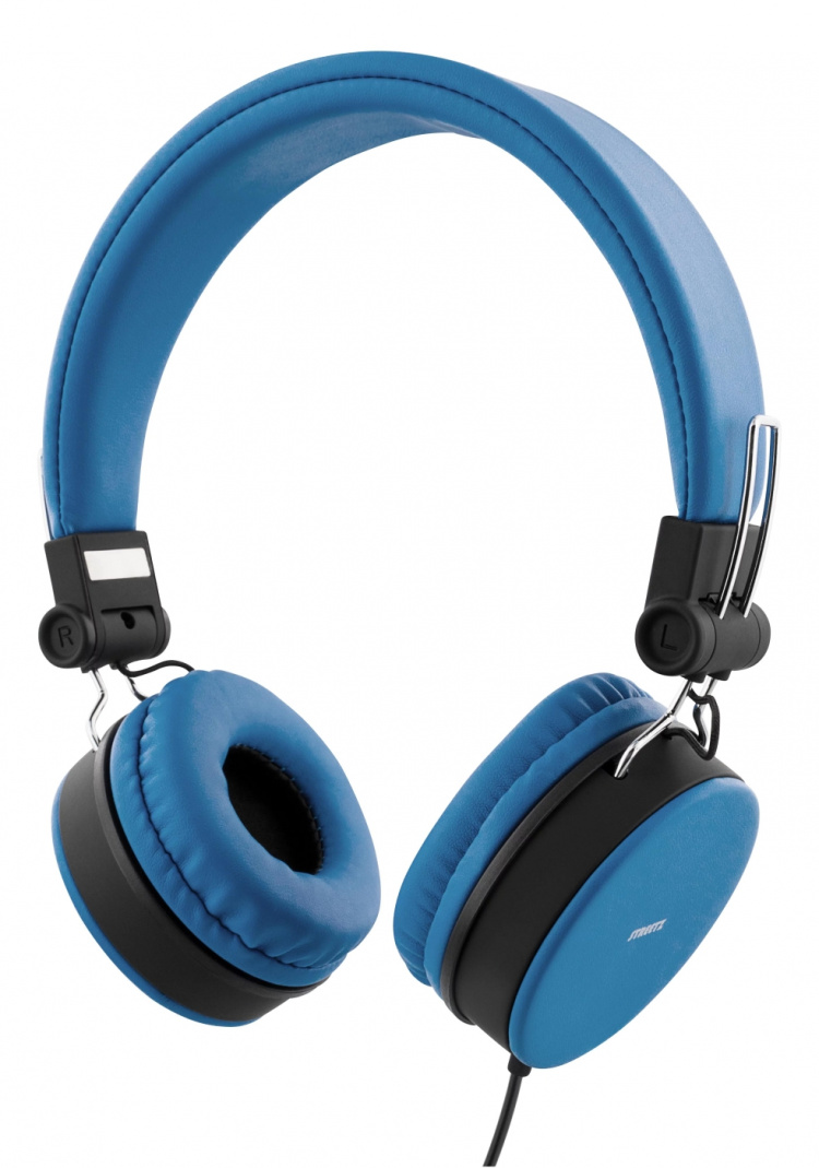 STREETZ headset for smartphone, microphone, 1-button, 1,5m, blue STREETZ headset for smartphone, microphone, 1-button, 1,5m, blue