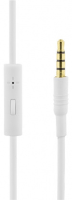 STREETZ headset for smartphone, microphone, 1-button, 1,5m, white STREETZ headset for smartphone, microphone, 1-button, 1,5m, white