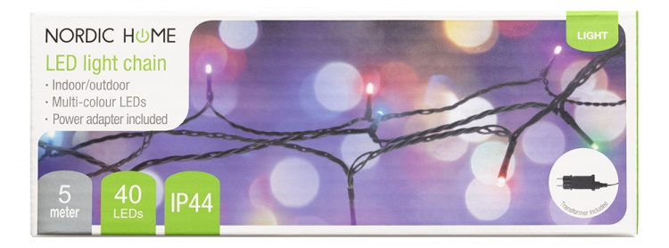 Nordic Home RGB lichtsnoer voor binnen en buiten, 5 m Nordic Home RGB lichtsnoer voor binnen en buiten, 5 m