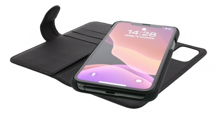 DELTACO wallet case 2-in-1, iPhone 12 Pro Max, magnetic back cover