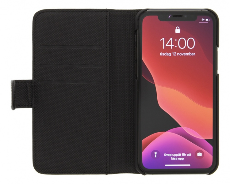 DELTACO wallet case 2-in-1, iPhone 12 Pro Max, magnetic back cover