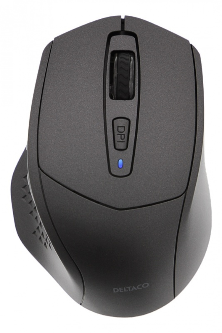 DELTACO silent wireless mouse, bluetooth, 1x AA, 800-1600 DPI, dark gr DELTACO silent wireless mouse, bluetooth, 1x AA, 800-1600 DPI, dark gr