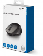 DELTACO silent wireless mouse, bluetooth, 1x AA, 800-1600 DPI, dark gr DELTACO silent wireless mouse, bluetooth, 1x AA, 800-1600 DPI, dark gr