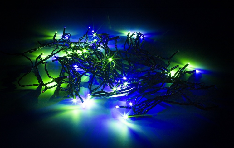 DELTACO SMART HOME WiFi-lichtketting, 10m, 80 led, adapter, IP44, RGB