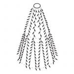 WiFi Tree light, 2m, 10 strings, 30 led, adapter, IP44,WW,