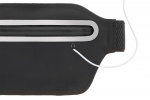 STREETZ Sport waist bag, reflective, fits most mobile phones, black